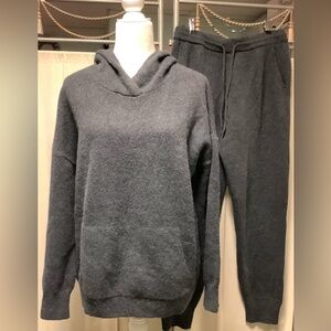 Theory Alpaca Blend Pants 30 x 28 M Sweater Hoodie L Sweatsuit